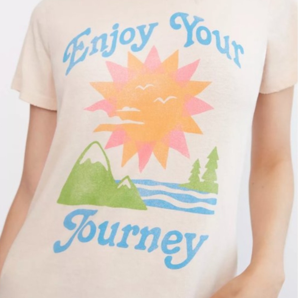Anthropologie & Junk Food “Enjoy your journey” Tee